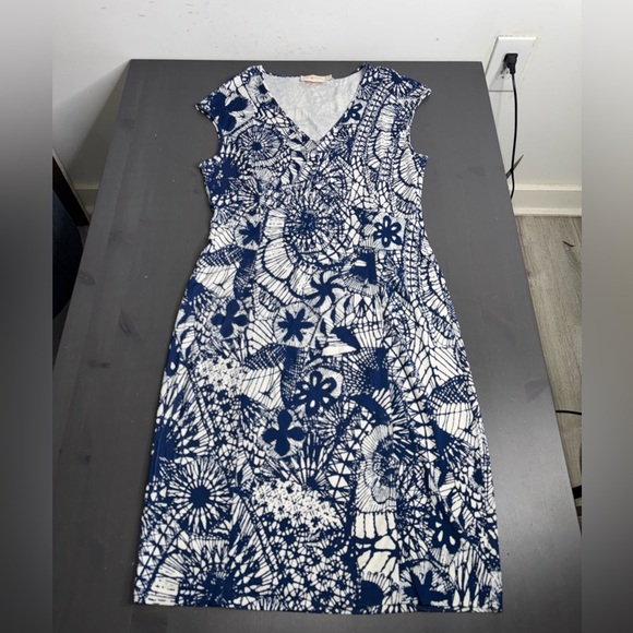 Tory Burch Blue Baltic Sea Dream Catcher Dress - Picture 5 of 11